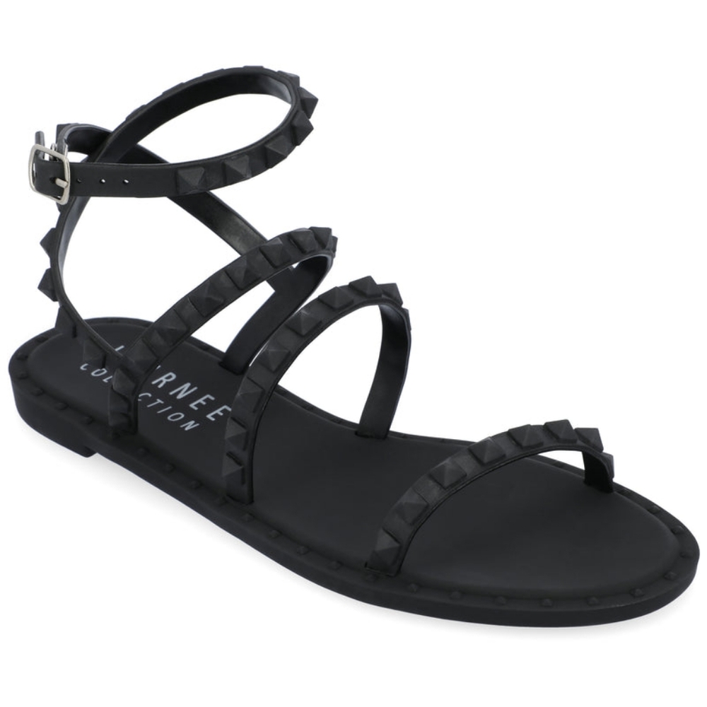 Women's Journee Collection Sandals, 11, Black